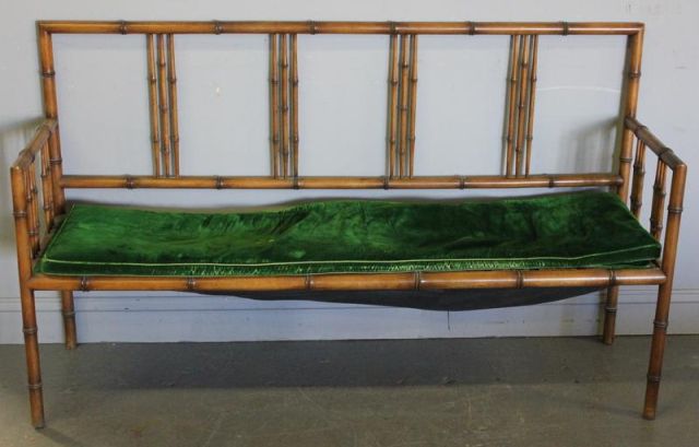 Bamboo Settee with Down Filled