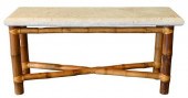 BAMBOO SOFA TABLE, HAVING POUR