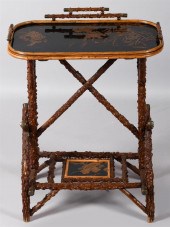 BAMBOO TRAY TABLE AND BAMBOO M