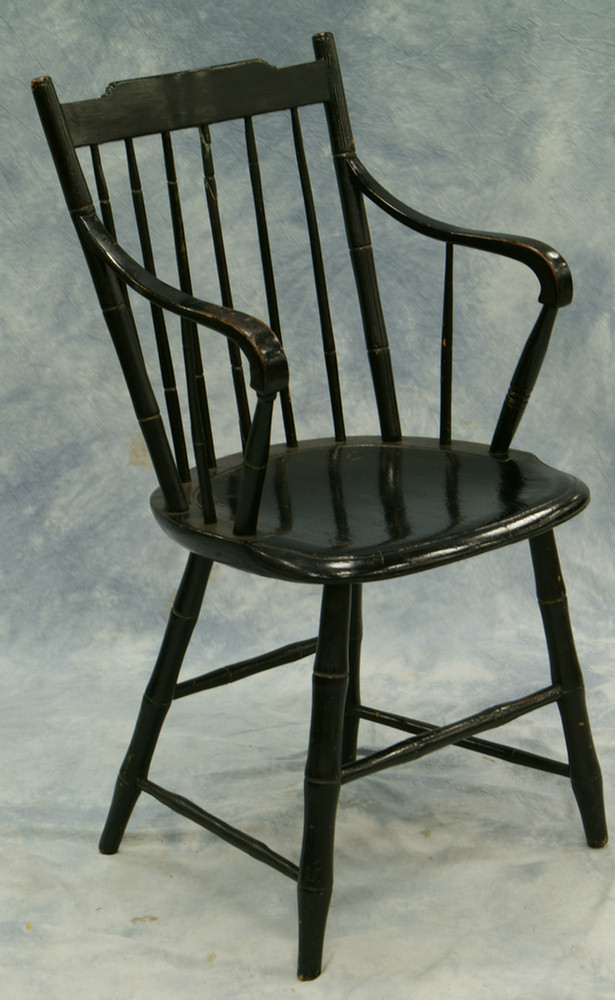 Bamboo turned Windsor armchair with