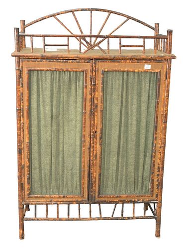 BAMBOO TWO DOOR CABINET, HAVING