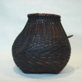 BAMBOO WEAVED ROUND BASKET, ZH
