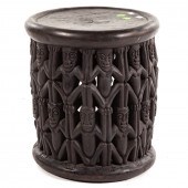 BAMILEKE. CARVED FIGURAL DECOR