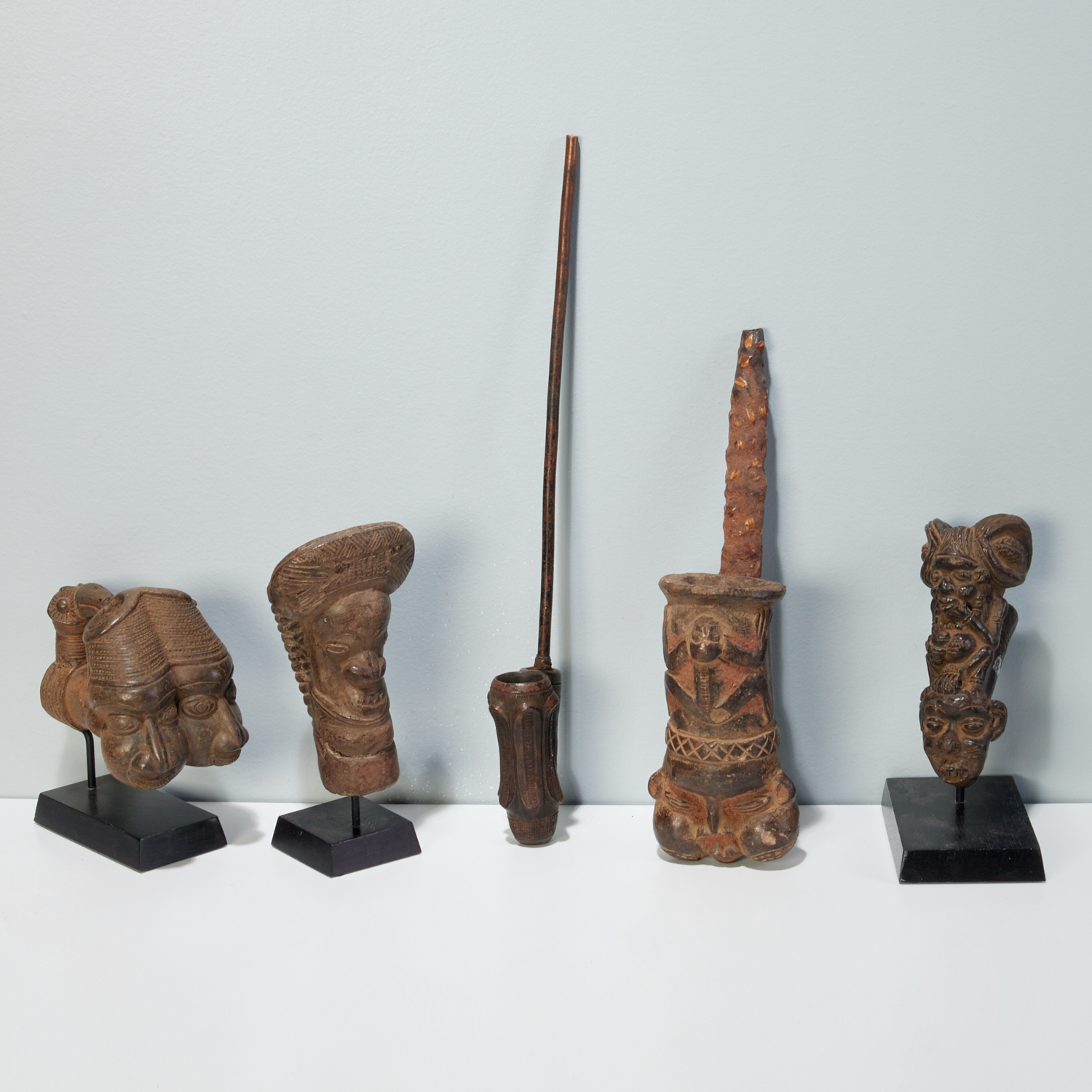 BAMUN/BAMILEKE, (5) FIGURAL CLAY