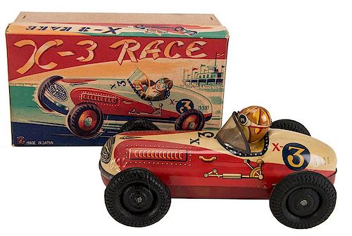 BANDAI X—3 FRICTION RACE CAR