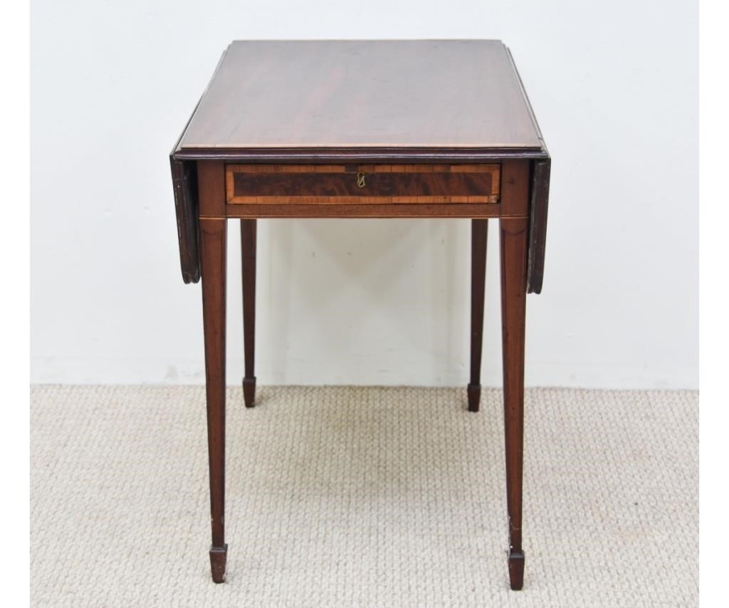 Banded and inliad mahogany