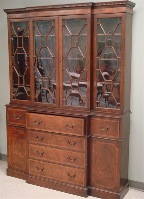 Banded mahogany Baker 2 pc