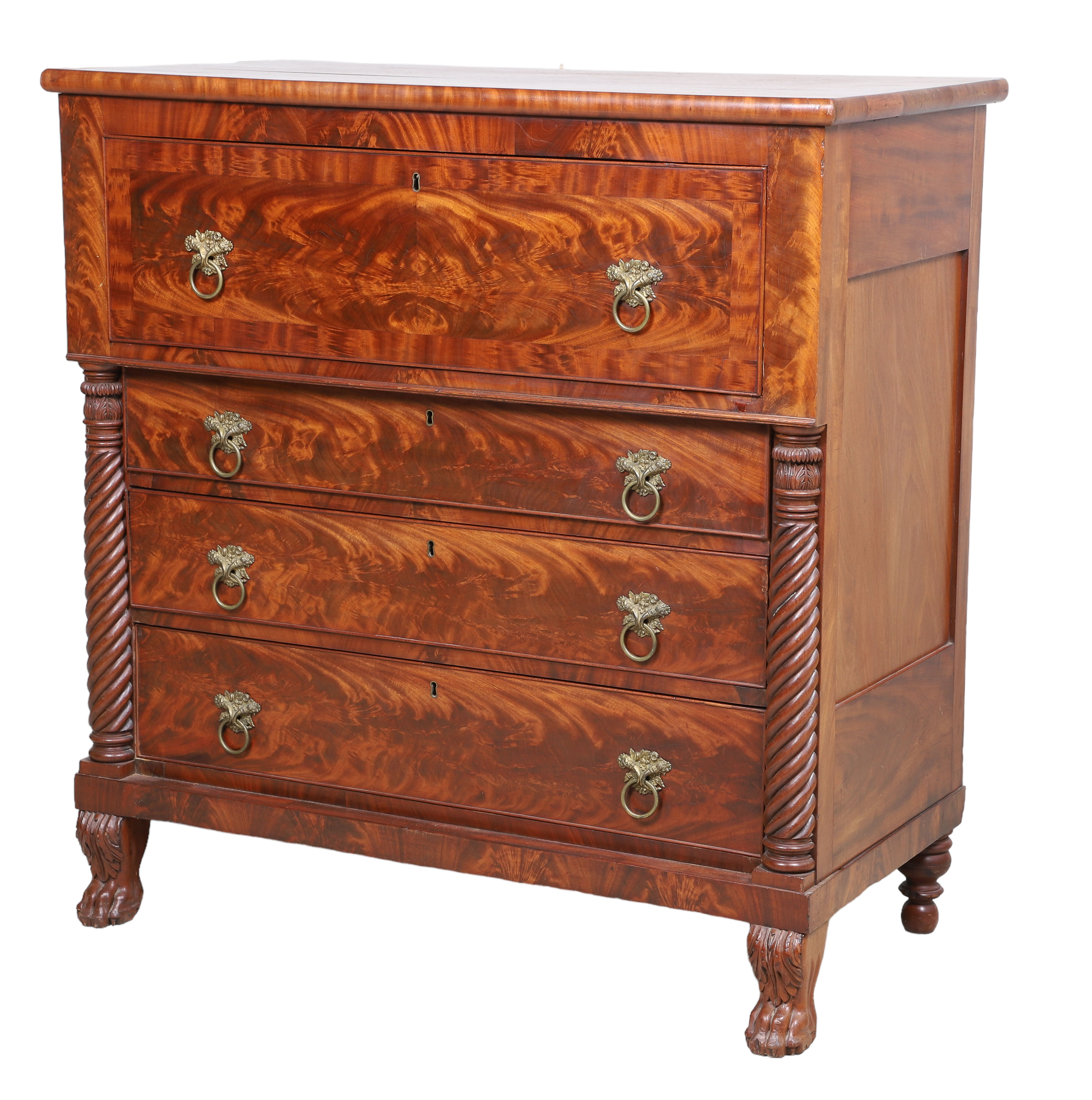 Banded mahogany Federal butlers