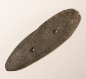 Banded slate gorget found 1 mi