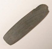 Banded slate gorget, undrilled