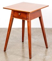 BANDED WALNUT SPLAY LEG STANDB
