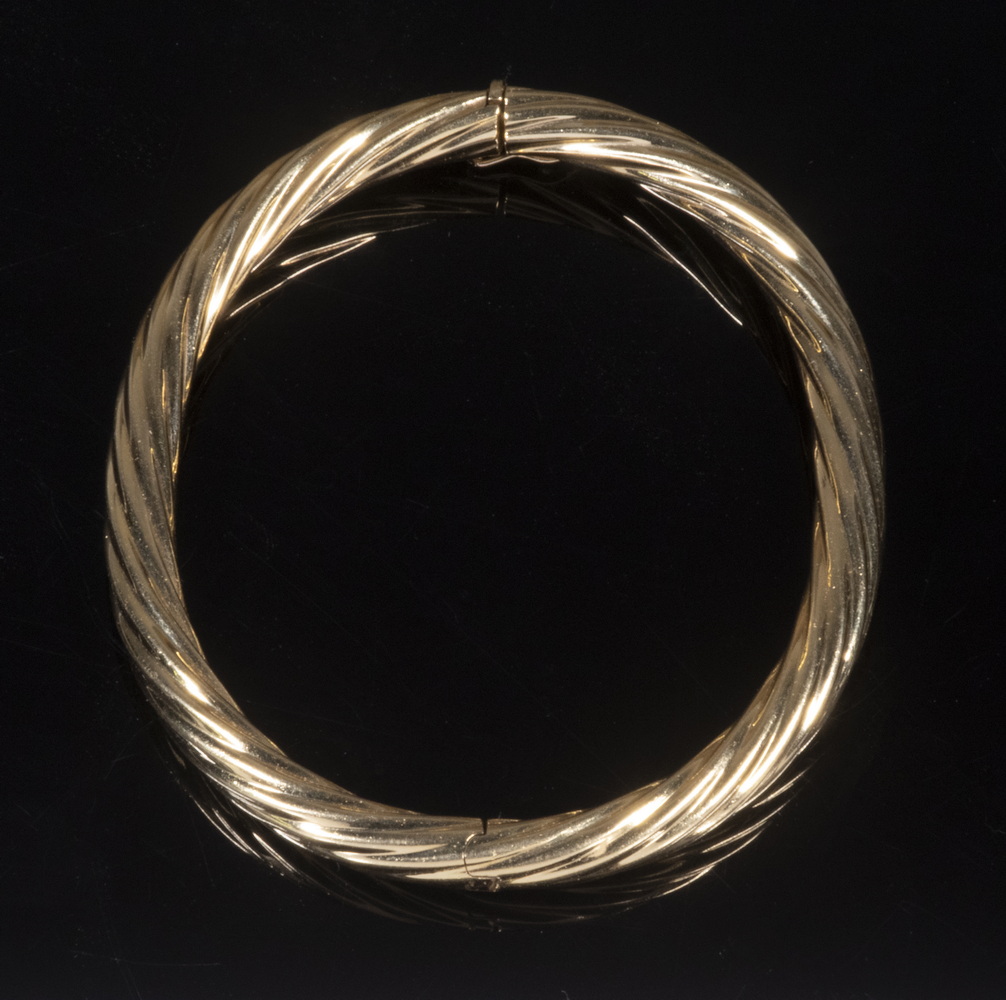 BANGLE BRACELET Custom 18k gold
