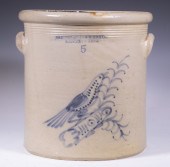 BANGOR STONEWARE CO. BIRD CROC