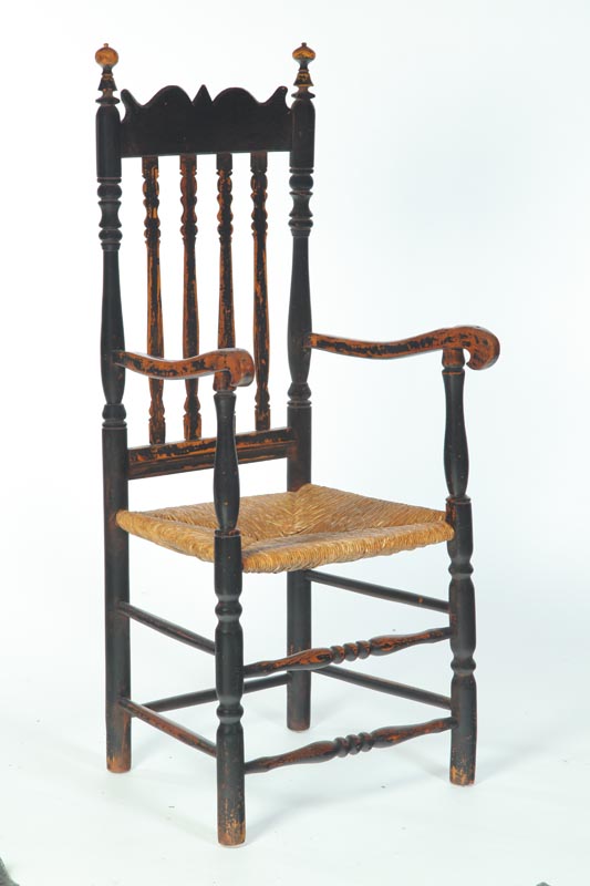 ***BANISTER-BACK ARMCHAIR. 