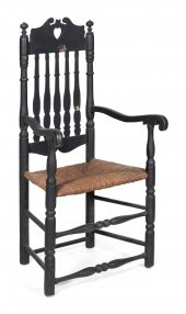 BANISTER-BACK ARMCHAIR EARLY 1