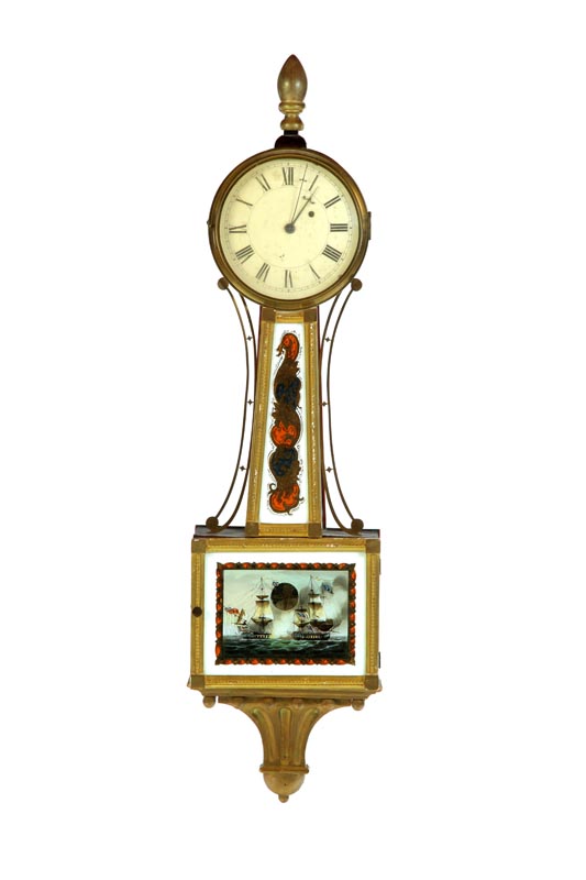 BANJO CLOCK.  American  19th