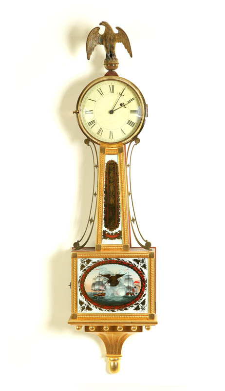 BANJO CLOCK.  American  mid 20th
