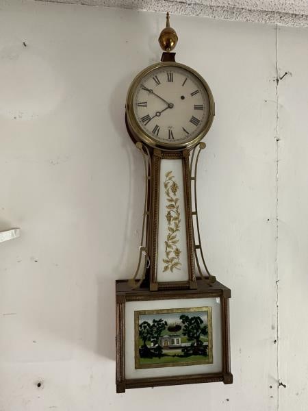 BANJO CLOCK, BRASS SIDE PCS,