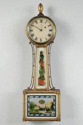 BANJO CLOCK BY HORACE TIFT, N.