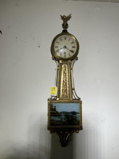 BANJO CLOCK, EAGLE FINIAL, SCE