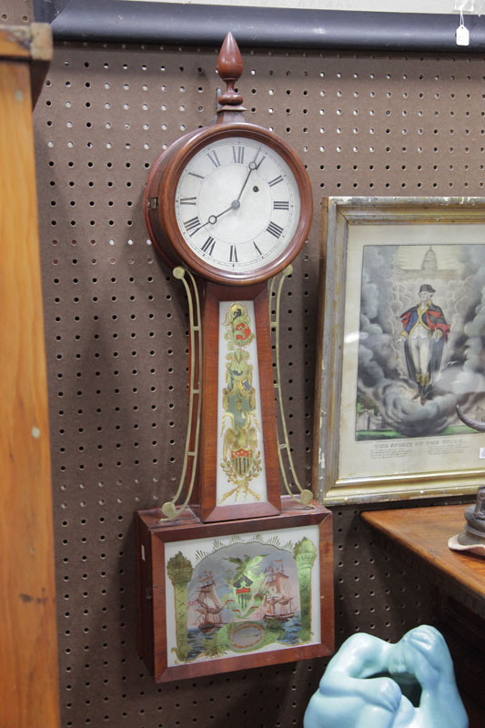 BANJO CLOCK. Eight day  time