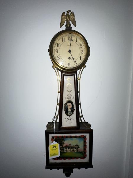 BANJO CLOCK, GEORGE WASHINGTON