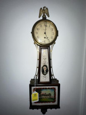 BANJO CLOCK, GEORGE WASHINGTON