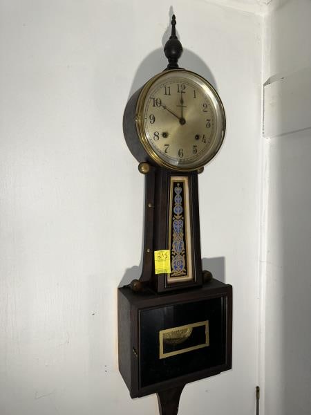 BANJO CLOCK, INGRAHAM, 37"
