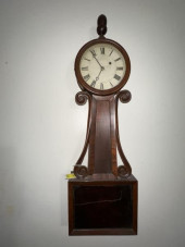 BANJO CLOCK, MAHOGANY , PINE B
