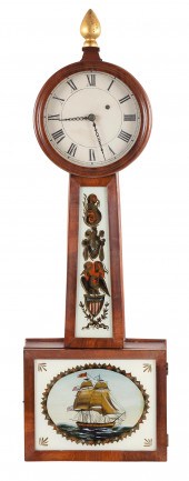 BANJO CLOCK MASSACHUSETTS, FIR