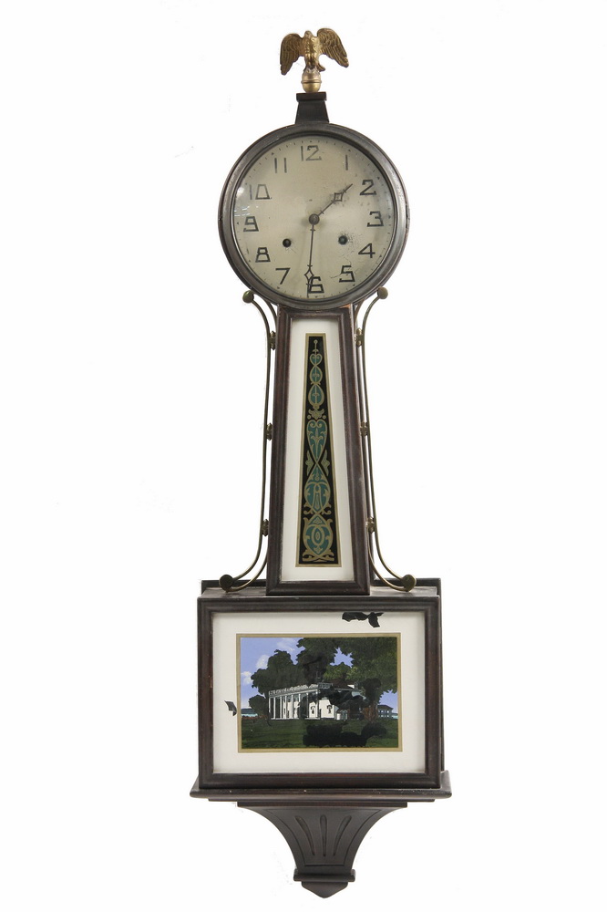 BANJO CLOCK - Walnut Cased Banjo