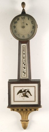 BANJO CLOCK19th CenturyMahogan