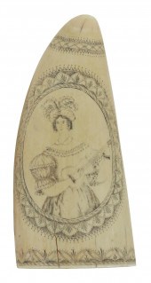 BANKNOTE ENGRAVER SCRIMSHAW WH