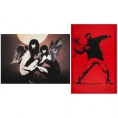 BANKSY ANGEL DEMON & FLOWER TH