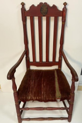 BANNISTER BACK ARM CHAIR PAINT