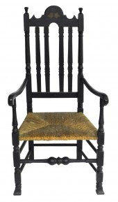 BANNISTER BACK CHAIR, AMERICAN