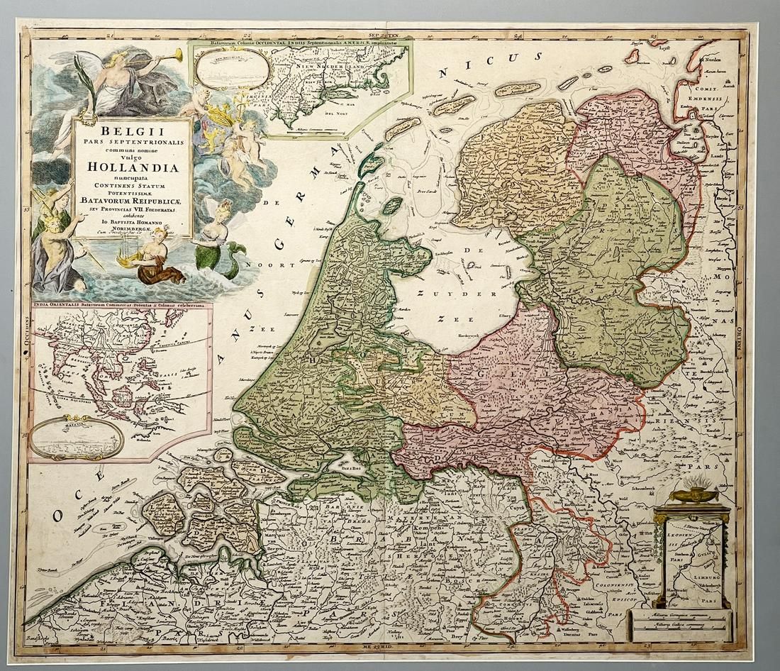 BAPTISTO HOMANO MAP, BELGIUM &