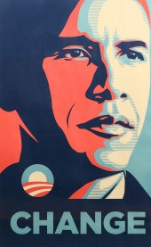 BARACK OBAMA CHANGE POSTER BY