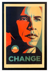 BARACK OBAMA CHANGE POSTER BY