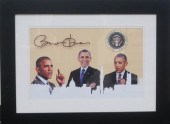 BARACK OBAMA PHOTOPRINT, FRAME