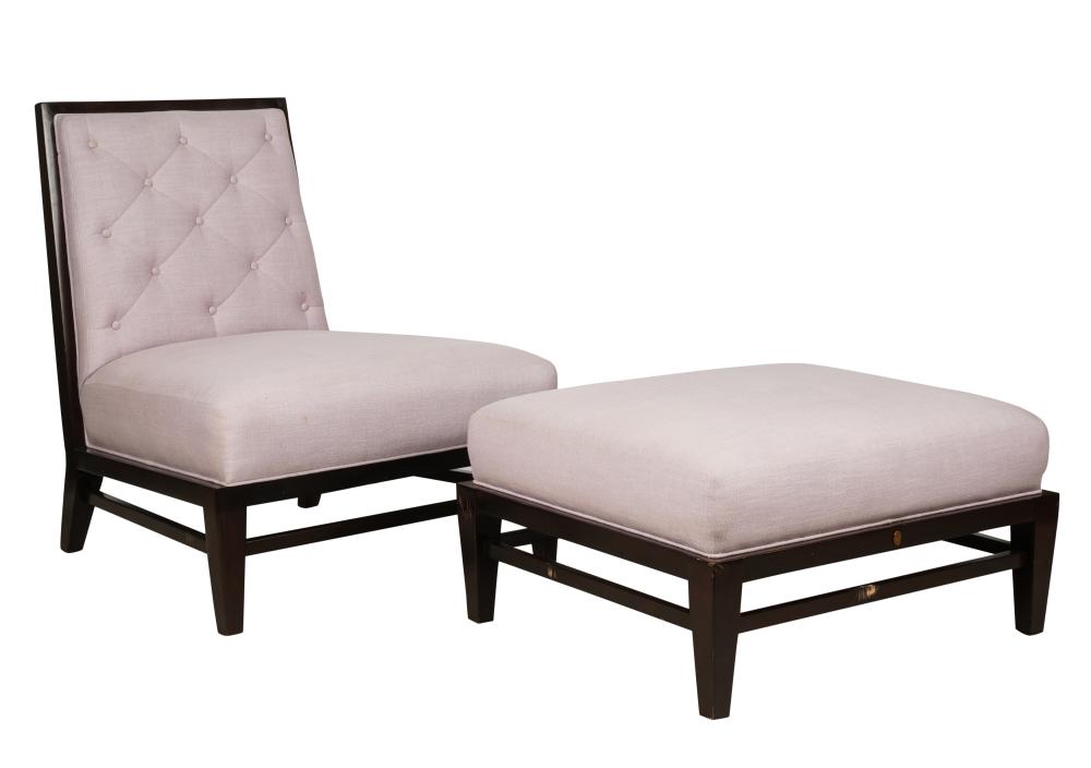 BARBARA BARRY LOUNGE CHAIR AND
