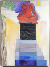 BARBARA BLACK ACRYLIC ON CANVA