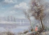BARBARA JUSTIN, GIRLS BY A LAK