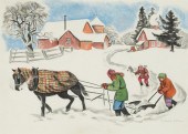 BARBARA LATHAM, WINTER SCENE,