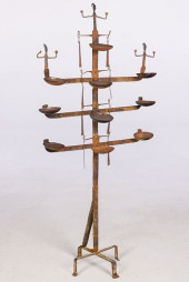 BARBARA OIL LAMP, C. EARLY 190