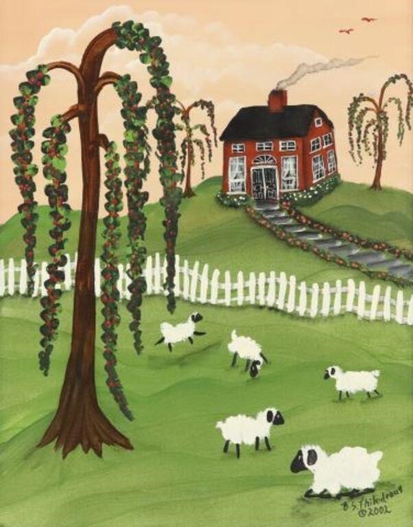 BARBARA THIBODEAUX ACRYLIC FOLK ART