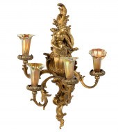 BARBEDIENNE GILT BRONZE FIGURA