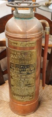 BARBER & BROS COPPER FIRE EXTI