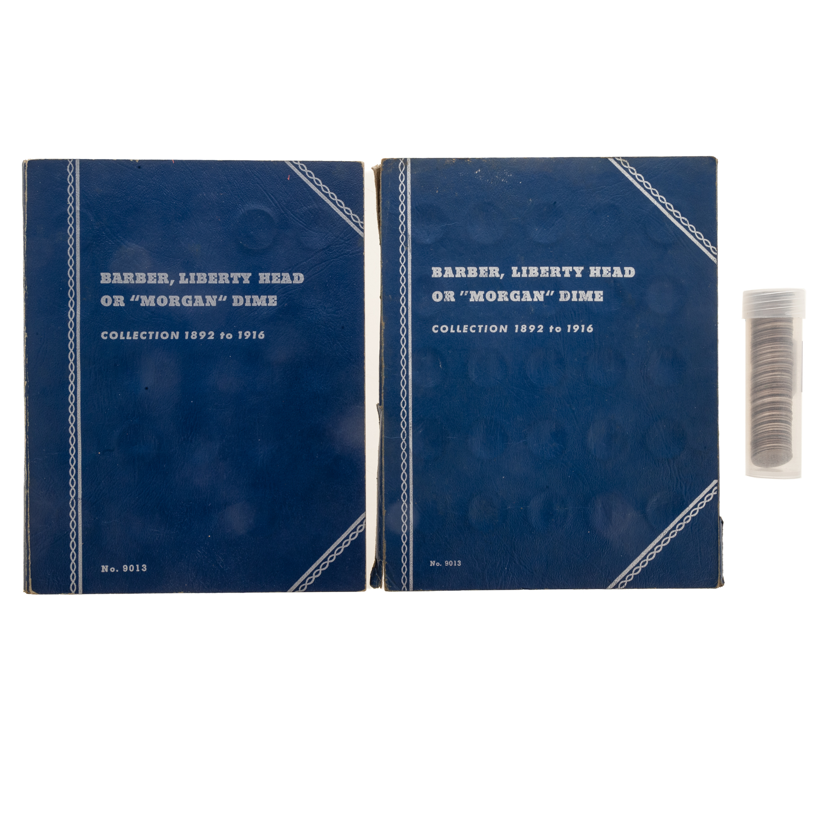 BARBER DIME COLLECTION (TWO FOLDERS