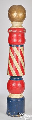 BARBER POLE, EARLY 20TH C.Large